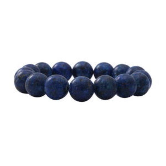 Lapis Lazuli Beaded Stretch Bracelet 150.00 ctw - Picture 2 of 3